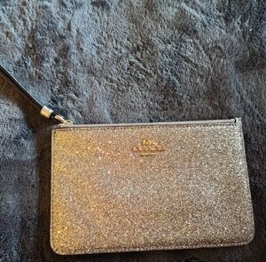 Coach Shimmering Gold Wristlet